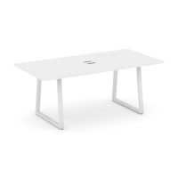 Style Project Direct Стол переговорный SN-6T1.SPRG-198 Белый/Металл Белый/Заглушка Металл Белый 1980