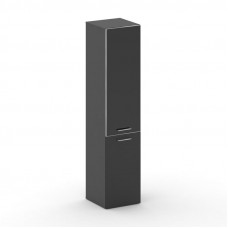 Cross Шкаф узкий высокий CRU.SU-101 (L) black Базальт UM/Черный UM/ЛакобельЧерный 450*460*2000
