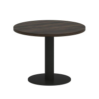 Onix Direct Стол журнальный круглый O.SJ-1 Дуб Мали/Металл Черный 600*600*450