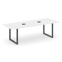 Style Project Direct Стол переговорный SN-6O.SPRG-258 Белый/Металл Антрацит/Заглушка Металл Антрацит