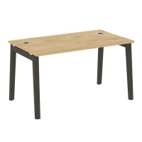 Onix Wood Direct Стол руководителя OW.SRR-3.8 Тиквуд Светлый/Дуб Темный/Металл Антрацит 1380*800*750