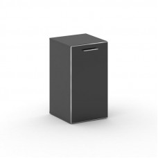 Cross Шкаф узкий низкий CR.SU-302 (L) black Базальт UM/Лакобель Черный 450*460*807