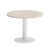 Onix Direct Стол журнальный круглый O.SJ-1 Денвер Светлый/Металл Белый 600*600*450
