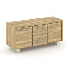 Corner Греденция большая COR.GRB Гикори Песочный/Ваниль/Металл Ваниль 1296*450*600