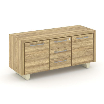 Corner Греденция большая COR.GRB Гикори Песочный/Ваниль/Металл Ваниль 1296*450*600