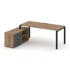 Style Project Direct Стол письменный с греденцией левой SN-6P.SRG-025.M(L) Дуб Табак/Дуб Табак/Антра