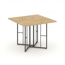 Rift Direct Стол переговорный RF.SPRG-001 Тиквуд Светлый/Металл Антрацит 980*980*750