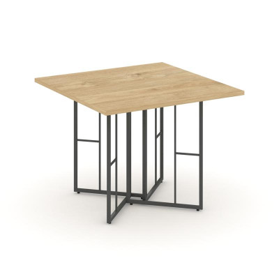 Rift Direct Стол переговорный RF.SPRG-001 Тиквуд Светлый/Металл Антрацит 980*980*750