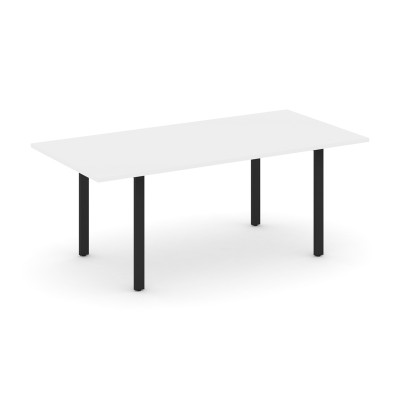 Style Project Direct Стол переговорный SN-6P.SPRG-198.3 Белый/Металл Черный 1980*980*750