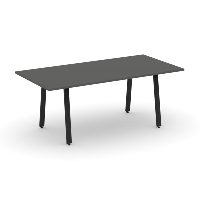 Style Project Direct Стол переговорный SN-6A.SPRG-198.3 Антрацит/Металл Черный 1980*980*750