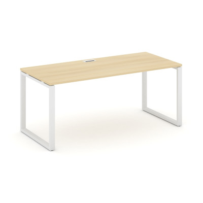 Style Project Direct Стол письменный SN-6O.SR-013.M Акация Лорка/Металл Белый/Заглушка Металл Белый