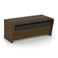 Corner Стол руководителя прямой COR.SR-18 Орех Лоренцо/Графит 1800*900*750