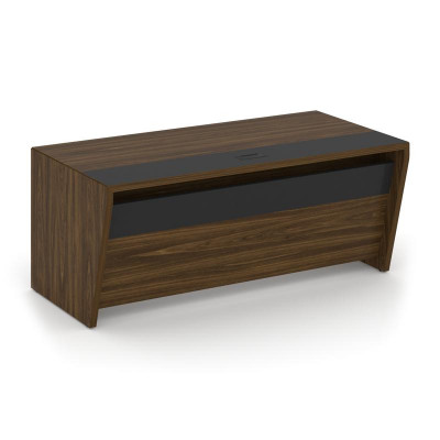 Corner Стол руководителя прямой COR.SR-18 Орех Лоренцо/Графит 1800*900*750