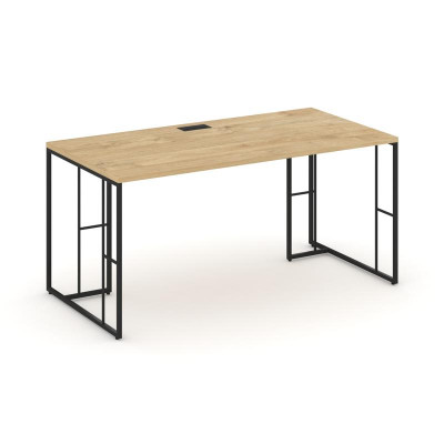 Rift Direct Стол руководителя RF.SR-024 Тиквуд Светлый/Металл Черный 1580*800*750