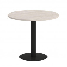 Onix Direct Стол круглый O.SPRG-1 Денвер Светлый/Металл Черный 900*900*750