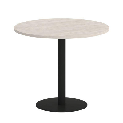 Onix Direct Стол круглый O.SPRG-1 Денвер Светлый/Металл Черный 900*900*750