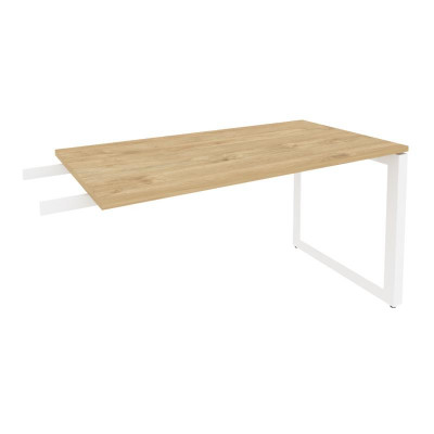 Onix Direct Брифинг-приставка на О-образном м/к O.MO-BR-13 Тиквуд Светлый/Металл Белый 1380*720*750