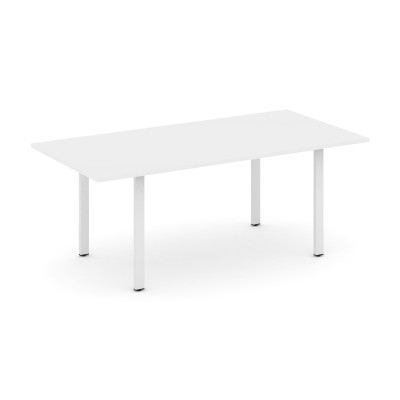 Style Project Direct Стол переговорный SN-6P.SPRG-198.3 Белый/Металл Белый 1980*980*750