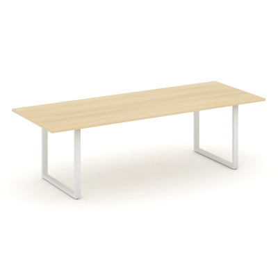 Style Project Direct Стол переговорный SN-6O.SPRG-258.3 Акация Лорка/Металл Белый 2580*980*750