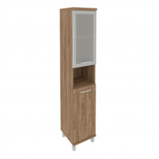 First Шкаф высокий узкий левый KSU-1.4 R (L) Дуб Табак 401*432*2060