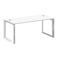 Onix Direct Lux Стол руководителя О-обр. м/к M-O.MO-SRR-5.8 Белый Бриллиант/Нержавеющая Сталь/Хром 1