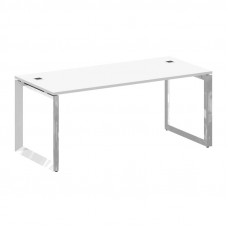 Onix Direct Lux Стол руководителя О-обр. м/к M-O.MO-SRR-5.8 Белый Бриллиант/Нержавеющая Сталь/Хром 1