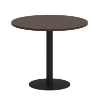 First Стол круглый KSPRG-1 Венге Цаво/Металл Черный 900*900*750