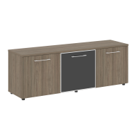 Тумба модульная Ялта 1642*450*580 LT.TS-3.4 black Вяз Благородный/Стекло Black