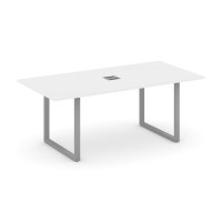 Style Project Direct Стол переговорный SN-6O.SPRG-198 Белый/Металл Серый/Заглушка Металл Серый 1980*