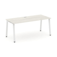 Стол письменный Стайл Проджект Директ 1580*800*750 SN-6A.SR-024.M Дуб Наварра/Металл Белый/Заглушка Металл Белый