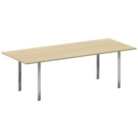 Metal System Direct Стол перег. П-обр. м/к БП.ПРГ-240 Акация Лорка/Нержавеющая Сталь 2400*1000*750