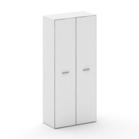 Fresco Шкаф широкий высокий FR.ST-103 white Белый Бриллиант UM/Лакобель Белый/Хром 896*460*2000