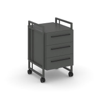 Rift Direct Тумба мобильная RF.TMR-001 Антрацит NEW/Металл Антрацит NEW/Черный Ручки 424*500*680