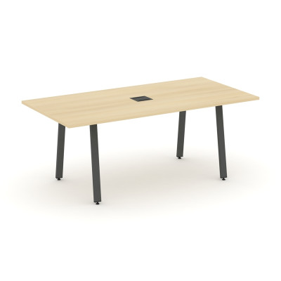 Style Project Direct Стол переговорный SN-6A.SPRG-198 Акация Лорка/Металл Антрацит/Заглушка Металл А