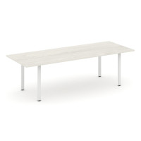 Стол переговорный Стайл Проджект Директ 2580*980*750 SN-6P.SPRG-258.3 Дуб Наварра/Металл Белый