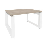 Onix Direct Стол журнальный на О-образном м/к O.MO-SJ-1 Дуб Аттик/Металл Белый 780*600*450