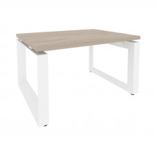 Onix Direct Стол журнальный на О-образном м/к O.MO-SJ-1 Дуб Аттик/Металл Белый 780*600*450