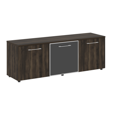 Ялта Тумба модульная LT.TS-3.4 black Дуб Мали/Стекло Black 1642*450*580