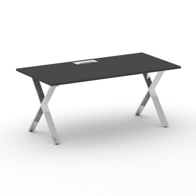 Cross Стол руководителя CRF.SR-1 Черный F/Нерж. Сталь 1800*900*750