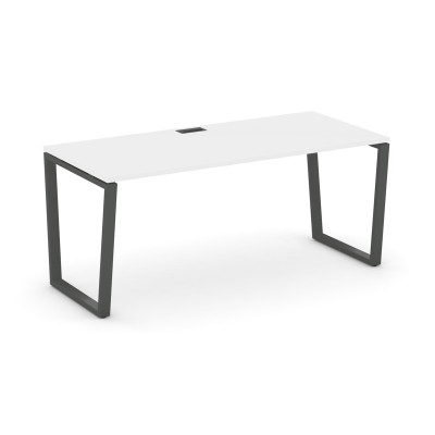 Style Project Direct Стол письменный SN-6T2.SR-016.M Белый/Металл Антрацит/Заглушка Металл Антрацит
