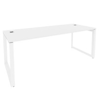 Onix Direct Стол рабочий руководителя на О-образном м/к O.MO-SRR-6.8 Белый Бриллиант/Металл Белый 19