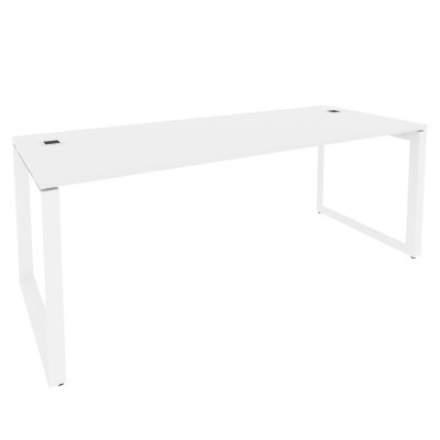 Onix Direct Стол рабочий руководителя на О-образном м/к O.MO-SRR-6.8 Белый Бриллиант/Металл Белый 19