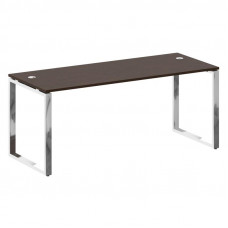 Metal System Direct Стол рабочий руковод. О-обр. м/к БО.СРР-5.7 Венге Цаво/Нержавеющая Сталь 1800*72