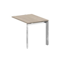 Брифинг-приставка П-обр. м/к Оникс Директ Люкс 980*720*750 M-O.MP-BR-9 Дуб Аттик/Нержавеющая Сталь/Хром