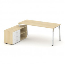 Style Project Direct Lux Стол письменный с греденцией левой M-SN-6A.SRG-026.M(L) Акация Лорка/Акация