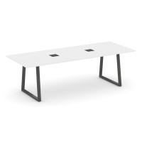 Style Project Direct Стол переговорный SN-6T1.SPRG-258 Белый/Металл Антрацит/Заглушка Металл Антраци