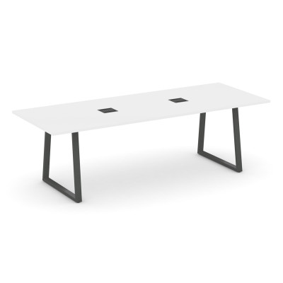 Style Project Direct Стол переговорный SN-6T1.SPRG-258 Белый/Металл Антрацит/Заглушка Металл Антраци