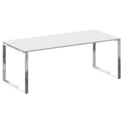 Metal System Direct Стол рабочий руковод. О-обр. м/к БО.СРР-6.9 Белый/Нержавеющая Сталь 2000*900*750