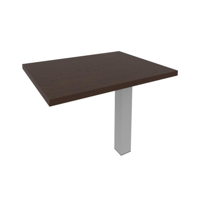 First Брифинг-приставка KB-4 Венге Цаво/Металл Серый 900*700*765