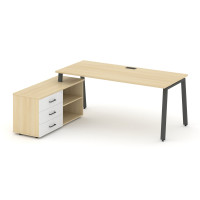 Style Project Direct Стол письменный с греденцией левой SN-6A.SRG-016.M(L) Акация Лорка/Акация Лорка